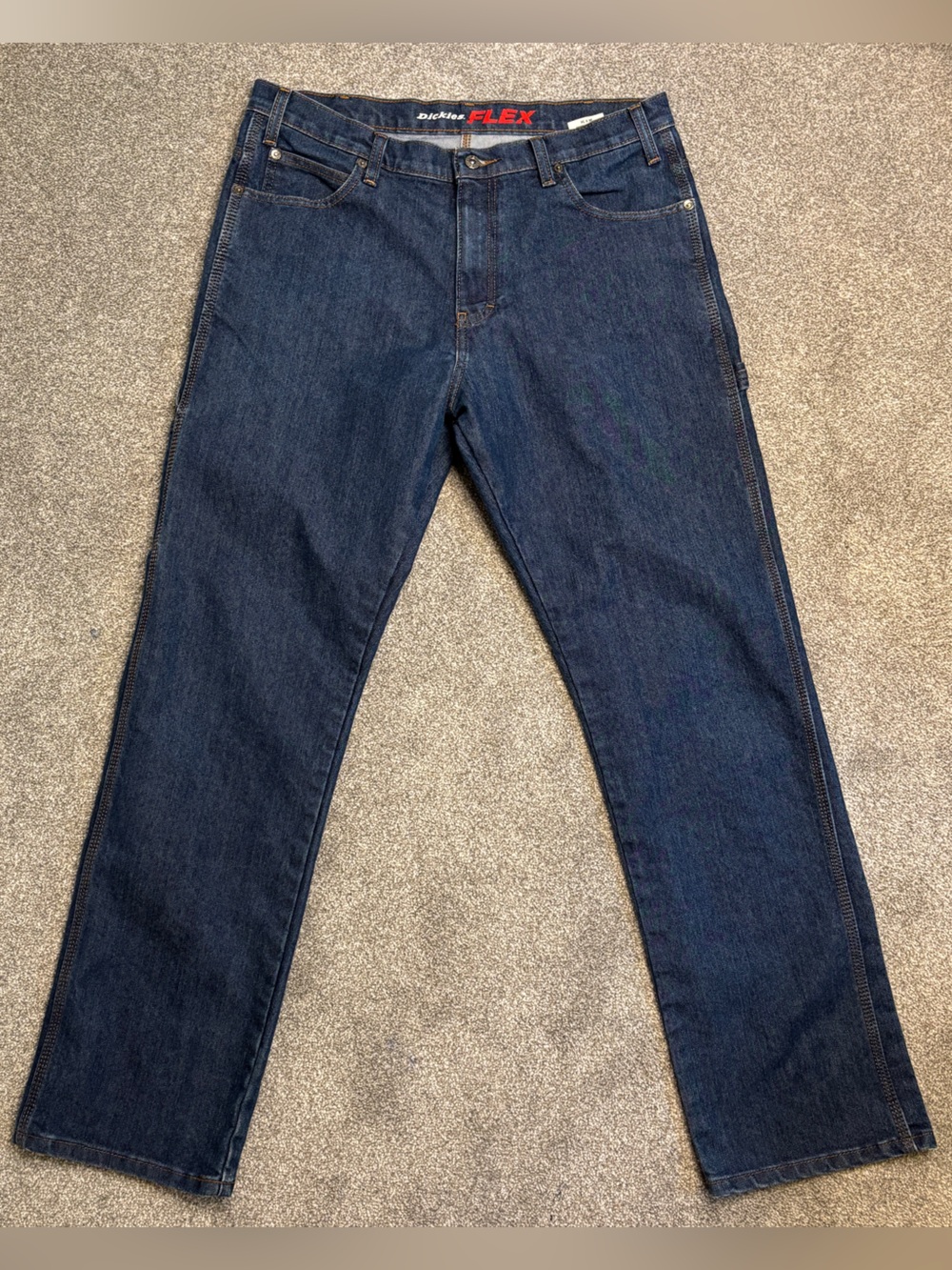 Dickies Blue Denim Jeans~Utility, Carpenter, Western, Relaxed Straight, Classic